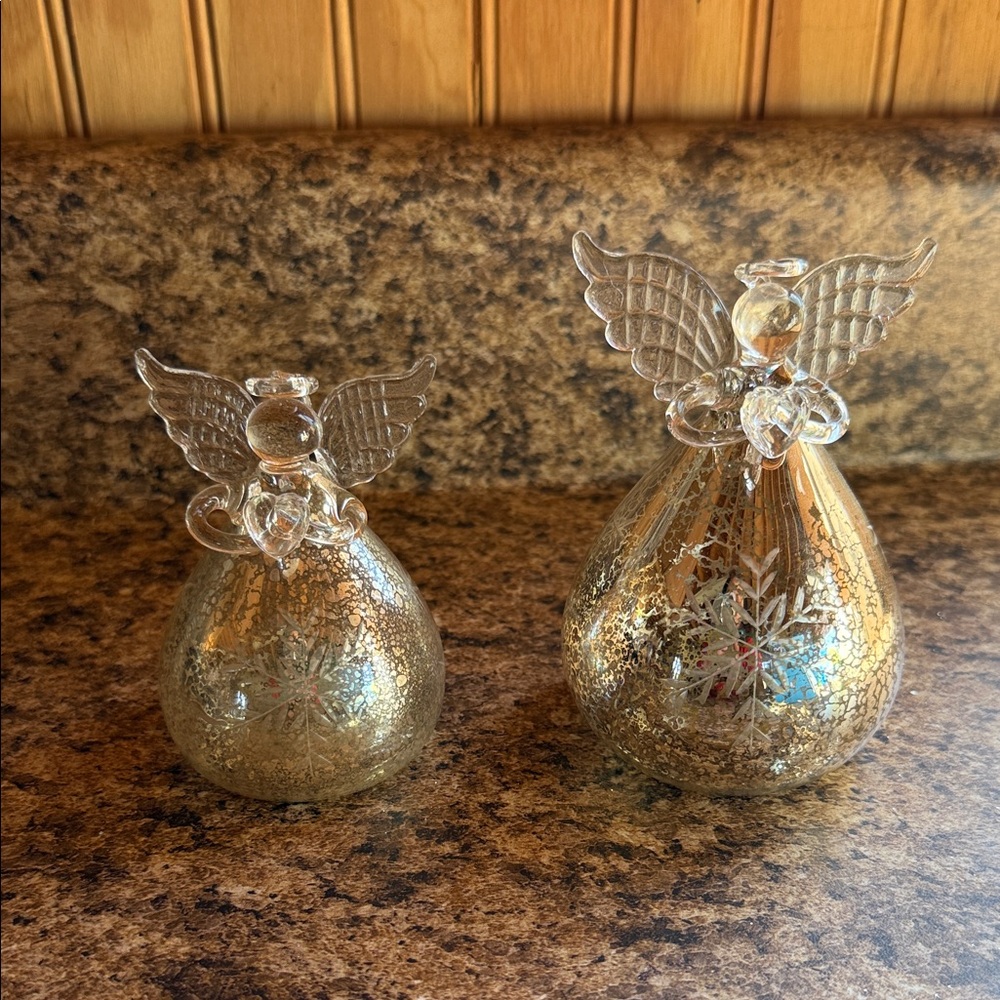 Not Rated Gold Angel Holiday Ornaments